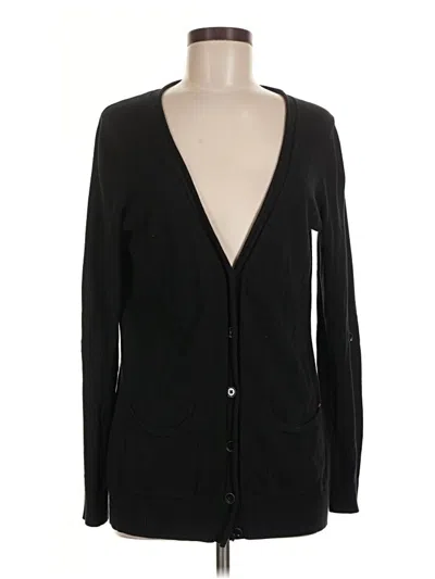 Pre-owned Talbots Cardigan Sweater In Black