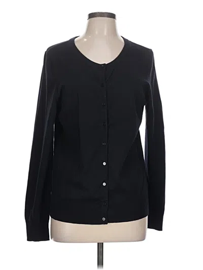 Pre-owned Talbots Cardigan Sweater In Black