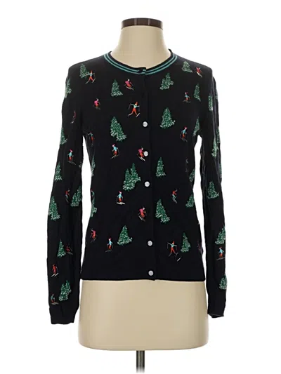 Pre-owned Talbots Cardigan Sweater In Black