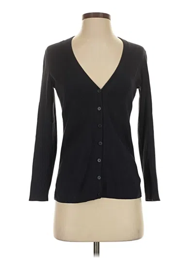 Pre-owned Talbots Cardigan Sweater In Black