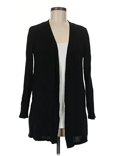 Pre-owned Talbots Cardigan Sweater In Black