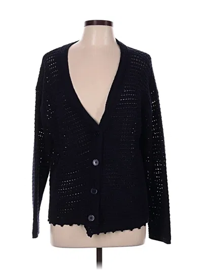 Pre-owned Talbots Cardigan Sweater In Black