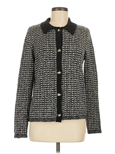 Pre-owned Talbots Cardigan Sweater In Black