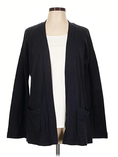 Pre-owned Talbots Cardigan Sweater In Black