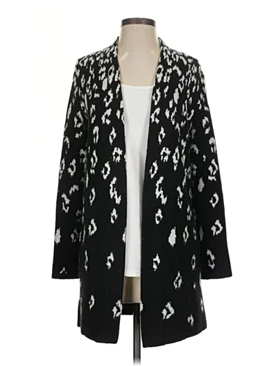 Pre-owned Talbots Cardigan Sweater In Black