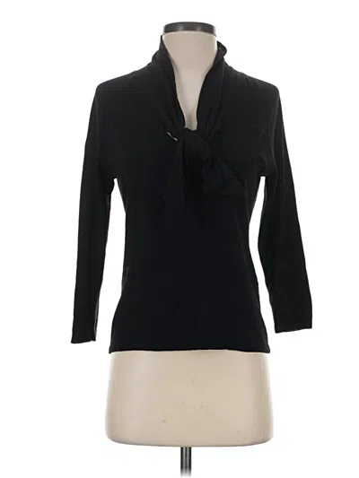 Pre-owned Talbots Cardigan Sweater In Black