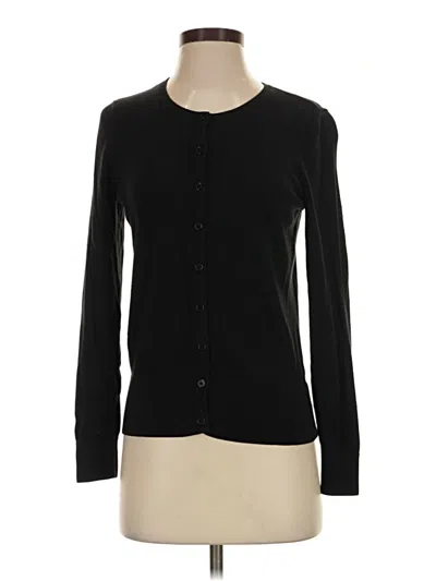 Pre-owned Talbots Cardigan Sweater In Black