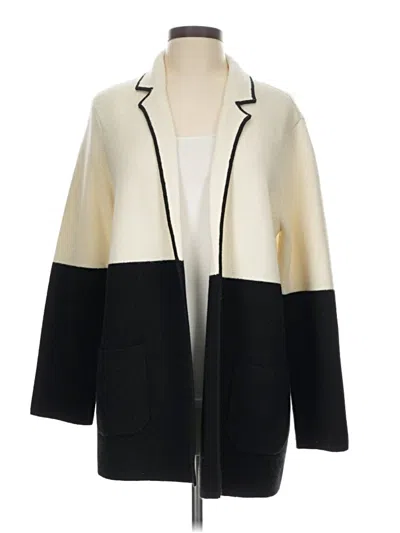 Pre-owned Talbots Cardigan Sweater In Black
