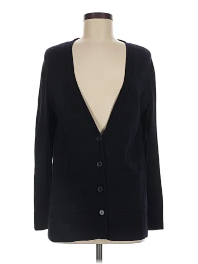 Pre-owned Talbots Cardigan Sweater In Black