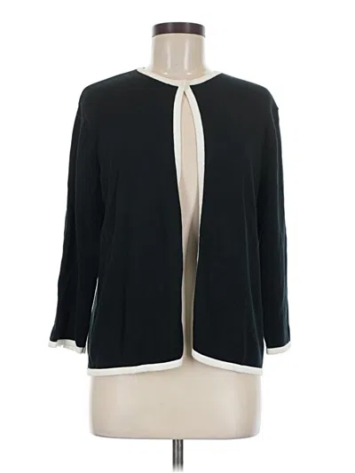Pre-owned Talbots Cardigan Sweater In Black