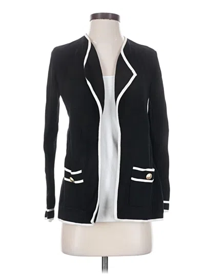 Pre-owned Talbots Cardigan Sweater In Black