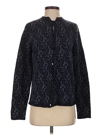 Pre-owned Talbots Cardigan Sweater In Black