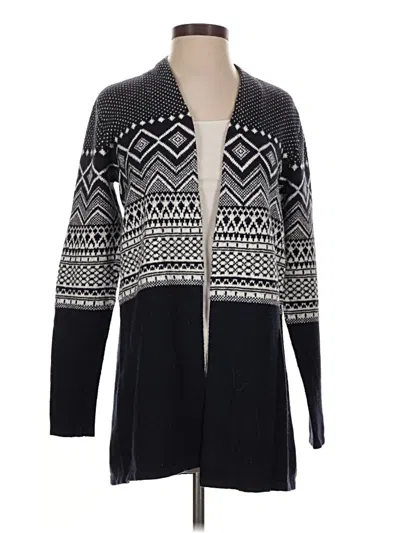 Pre-owned Talbots Cardigan Sweater In Black