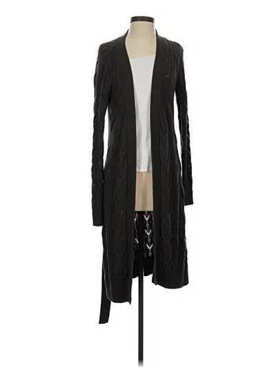 Pre-owned Talbots Cardigan Sweater In Black