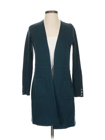 Pre-owned Talbots Cardigan Sweater In Blue