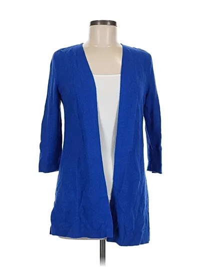 Pre-owned Talbots Cardigan Sweater In Blue