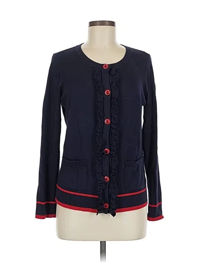 Pre-owned Talbots Cardigan Sweater In Blue