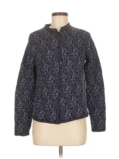 Pre-owned Talbots Cardigan Sweater In Blue