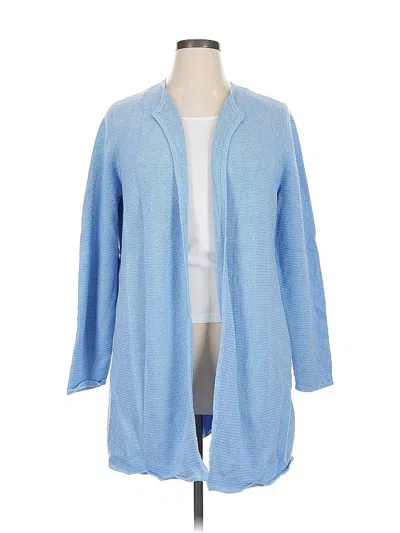 Pre-owned Talbots Cardigan Sweater In Blue
