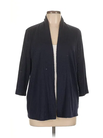 Pre-owned Talbots Cardigan Sweater In Blue