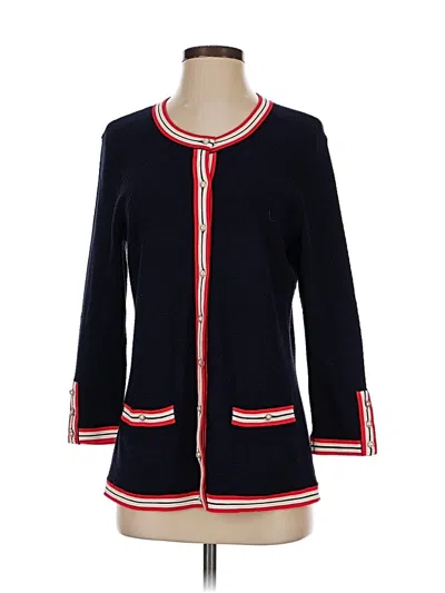 Pre-owned Talbots Cardigan Sweater In Blue