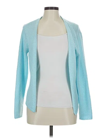 Pre-owned Talbots Cardigan Sweater In Blue