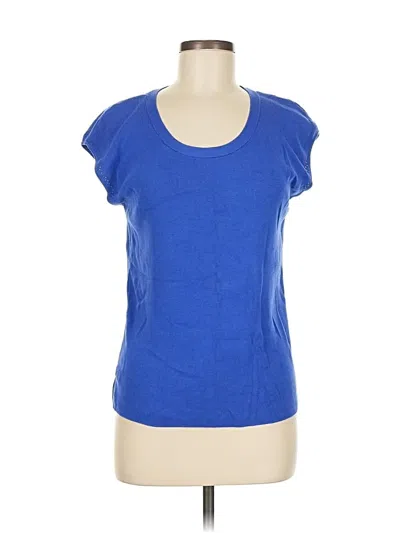 Pre-owned Talbots Cardigan Sweater In Blue