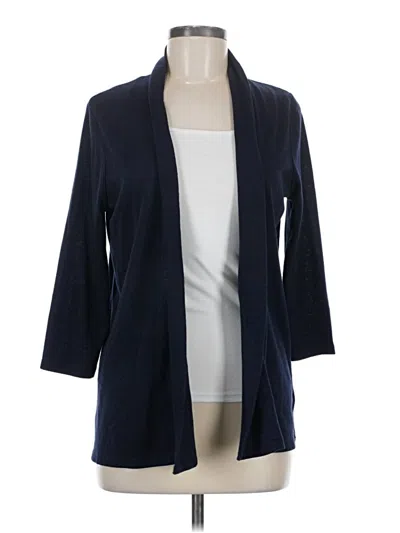 Pre-owned Talbots Cardigan Sweater In Blue