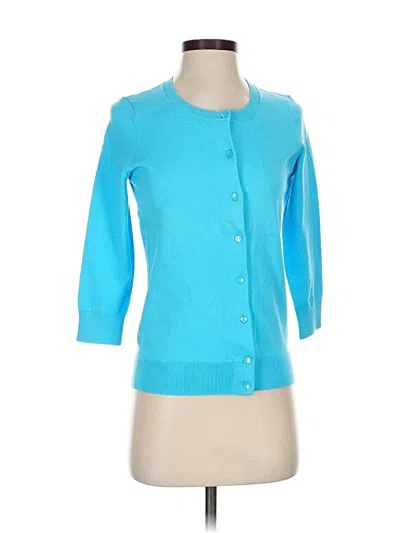 Pre-owned Talbots Cardigan Sweater In Blue