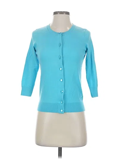 Pre-owned Talbots Cardigan Sweater In Blue