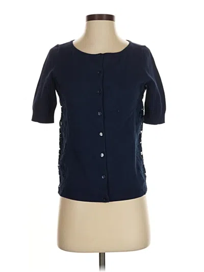Pre-owned Talbots Cardigan Sweater In Blue