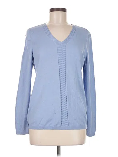 Pre-owned Talbots Cardigan Sweater In Blue