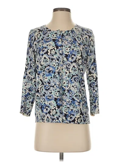 Pre-owned Talbots Cardigan Sweater In Blue