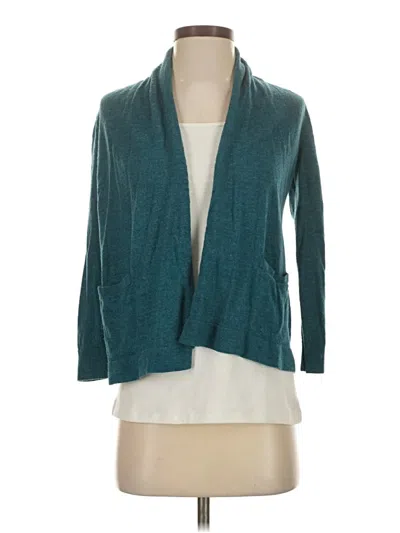 Pre-owned Talbots Cardigan Sweater In Blue