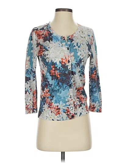 Pre-owned Talbots Cardigan Sweater In Blue