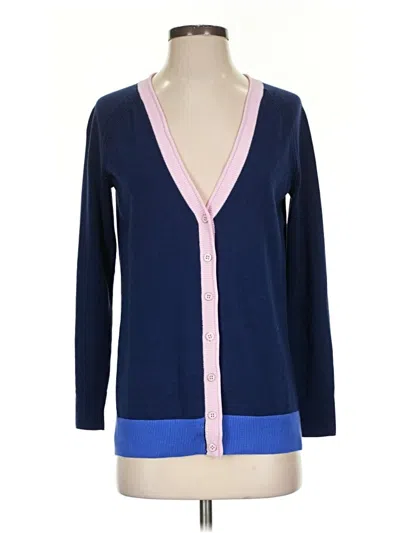 Pre-owned Talbots Cardigan Sweater In Blue