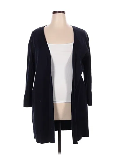 Pre-owned Talbots Cardigan Sweater In Blue