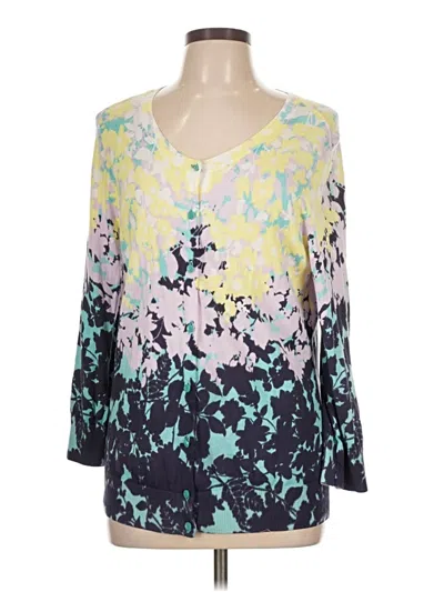 Pre-owned Talbots Cardigan Sweater In Blue