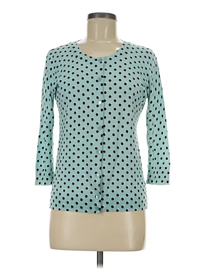 Pre-owned Talbots Cardigan Sweater In Blue