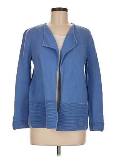 Pre-owned Talbots Cardigan Sweater In Blue