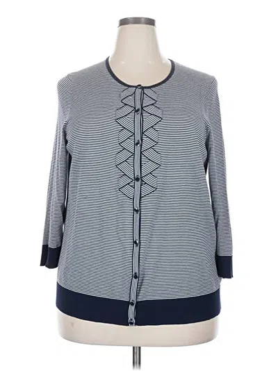 Pre-owned Talbots Cardigan Sweater In Blue