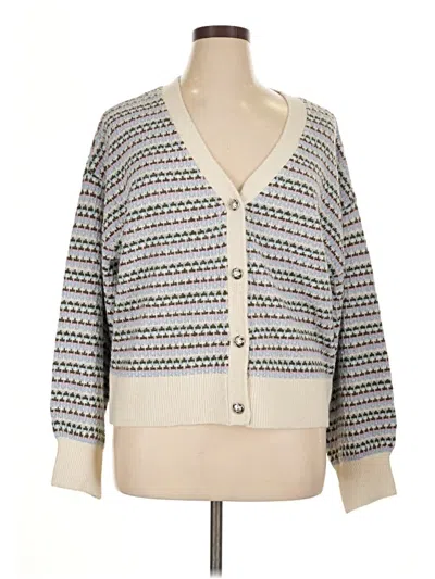 Pre-owned Talbots Cardigan Sweater In Blue