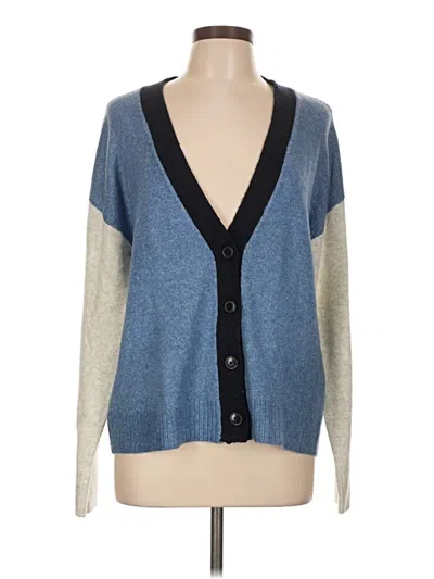 Pre-owned Talbots Cardigan Sweater In Blue