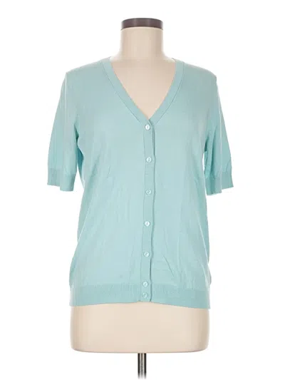 Pre-owned Talbots Cardigan Sweater In Blue