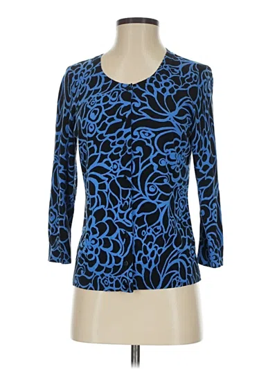 Pre-owned Talbots Cardigan Sweater In Blue