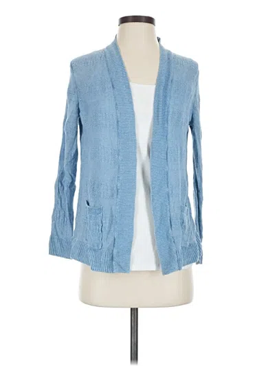 Pre-owned Talbots Cardigan Sweater In Blue