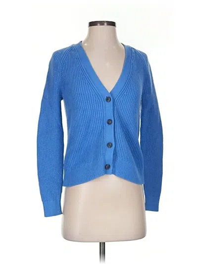 Pre-owned Talbots Cardigan Sweater In Blue