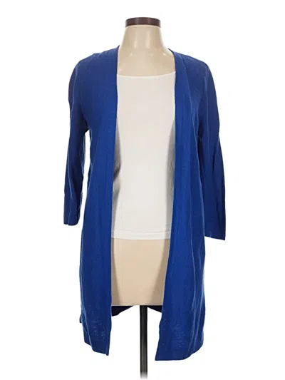 Pre-owned Talbots Cardigan Sweater In Blue