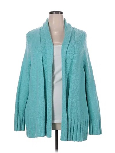 Pre-owned Talbots Cardigan Sweater In Blue