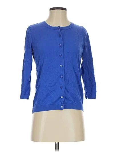 Pre-owned Talbots Cardigan Sweater In Blue